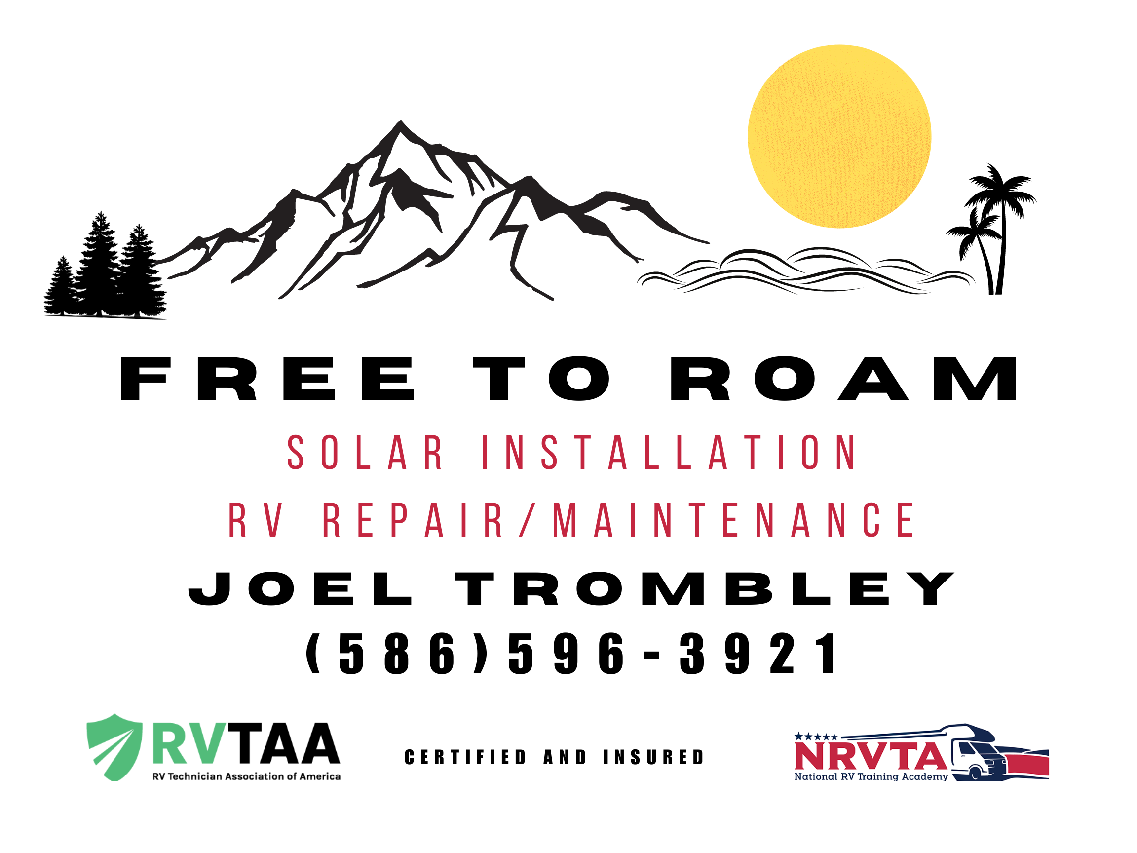 FREE TO ROAM RV Repair — Mobile RV Repair in Grosse Pointe Park